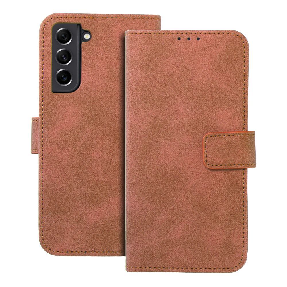 2d3a17714ce130038a0696faa98112d5 TENDER Book Case for SAMSUNG S21 FE brown