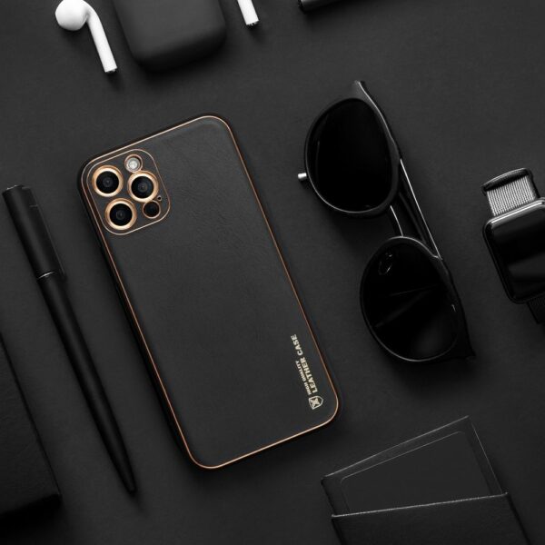 LEATHER case for SAMSUNG S24 Plus black