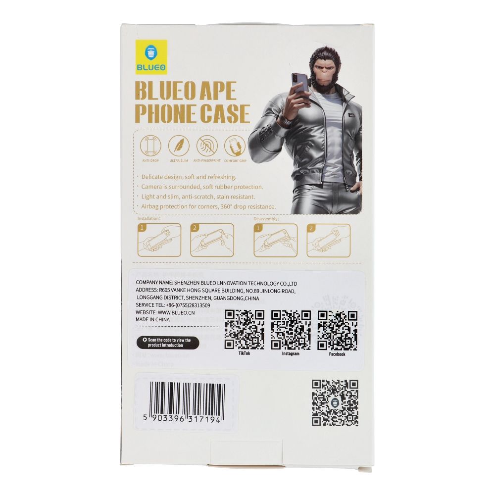 BLUEO APE Phone Case - Apple iPhone 16 Pro Max black