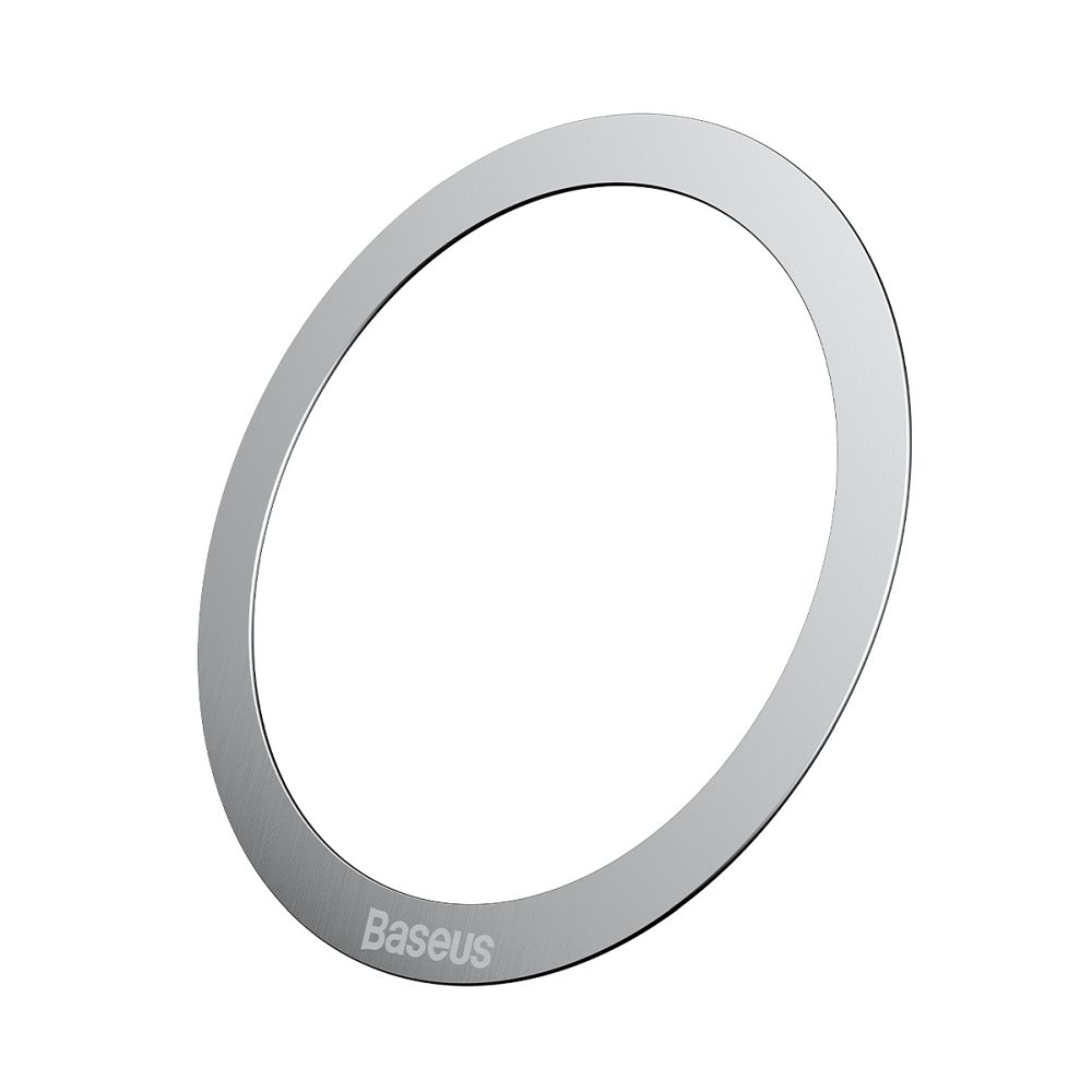 BASEUS universal round plate compatible with MagSafe PCCH000012 2 pcs silver