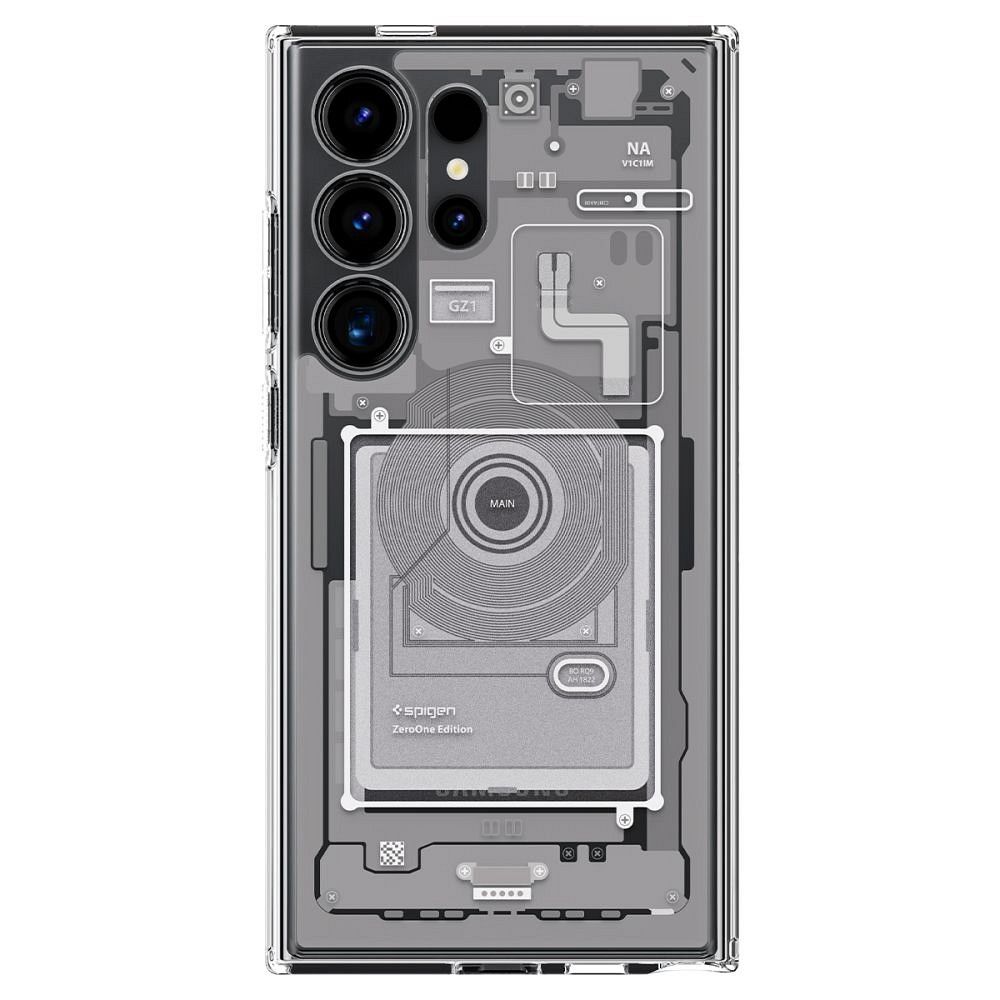 SPIGEN case ULTRA HYBRID for SAMSUNG S24 Ultra zero one white