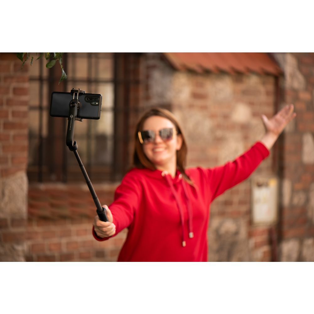 FORCELL F-GRIP S70M selfie stick with wireless remote control tripod black