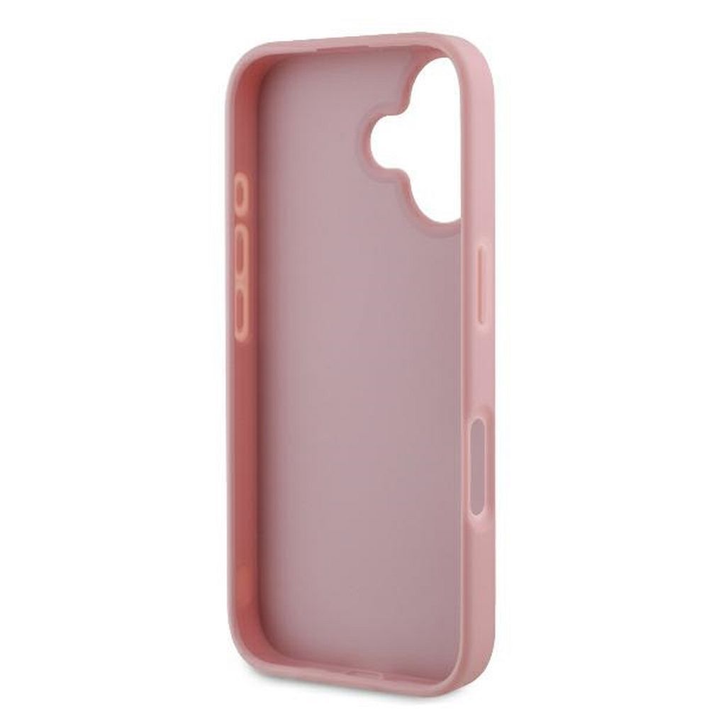 GUESS case for IPHONE 16 Plus GUHCP16MHG4SGP (Fixed Glitter Big 4G) pink