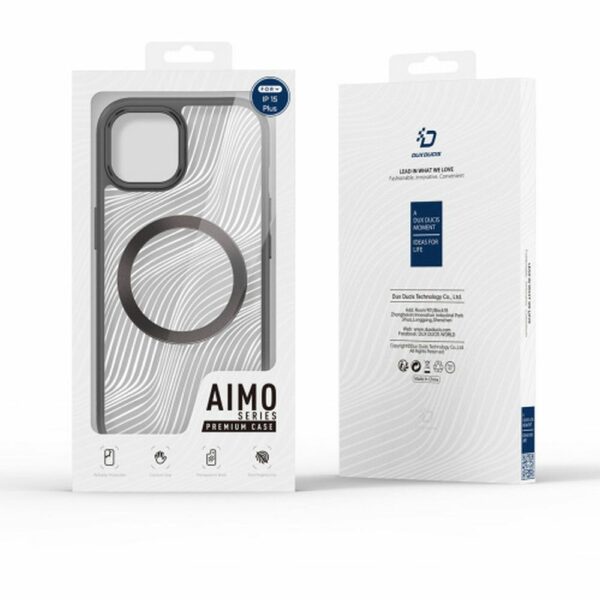 DUX DUCIS case AIMO MAG compatible with MagSafe for IPHONE 15 Plus black