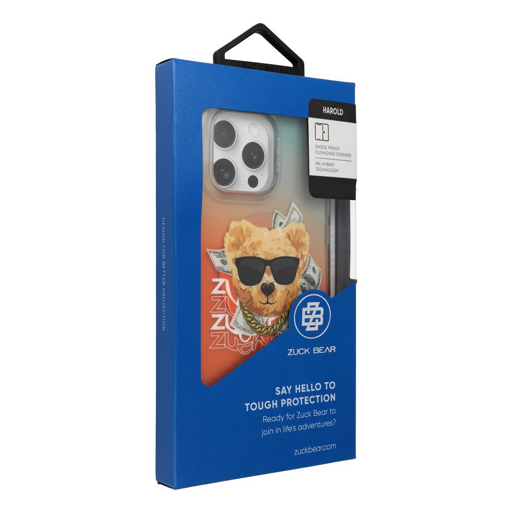 ZUCK BEAR case HAROLD MAG compatible with MagSafe for IPHONE 16 orange
