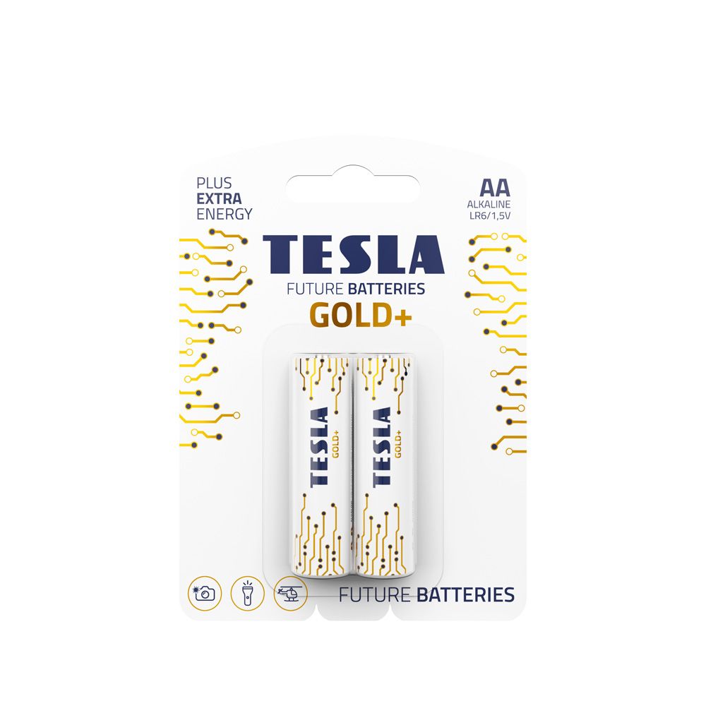 TESLA alkaline battery R6 (AA) GOLD+ [2x120] 2 pcs