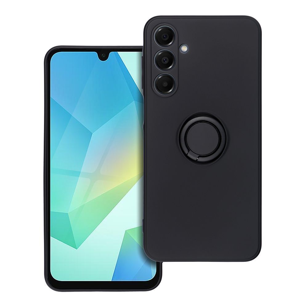 SILICONE RING case for SAMSUNG A16 5G / A16 4G black