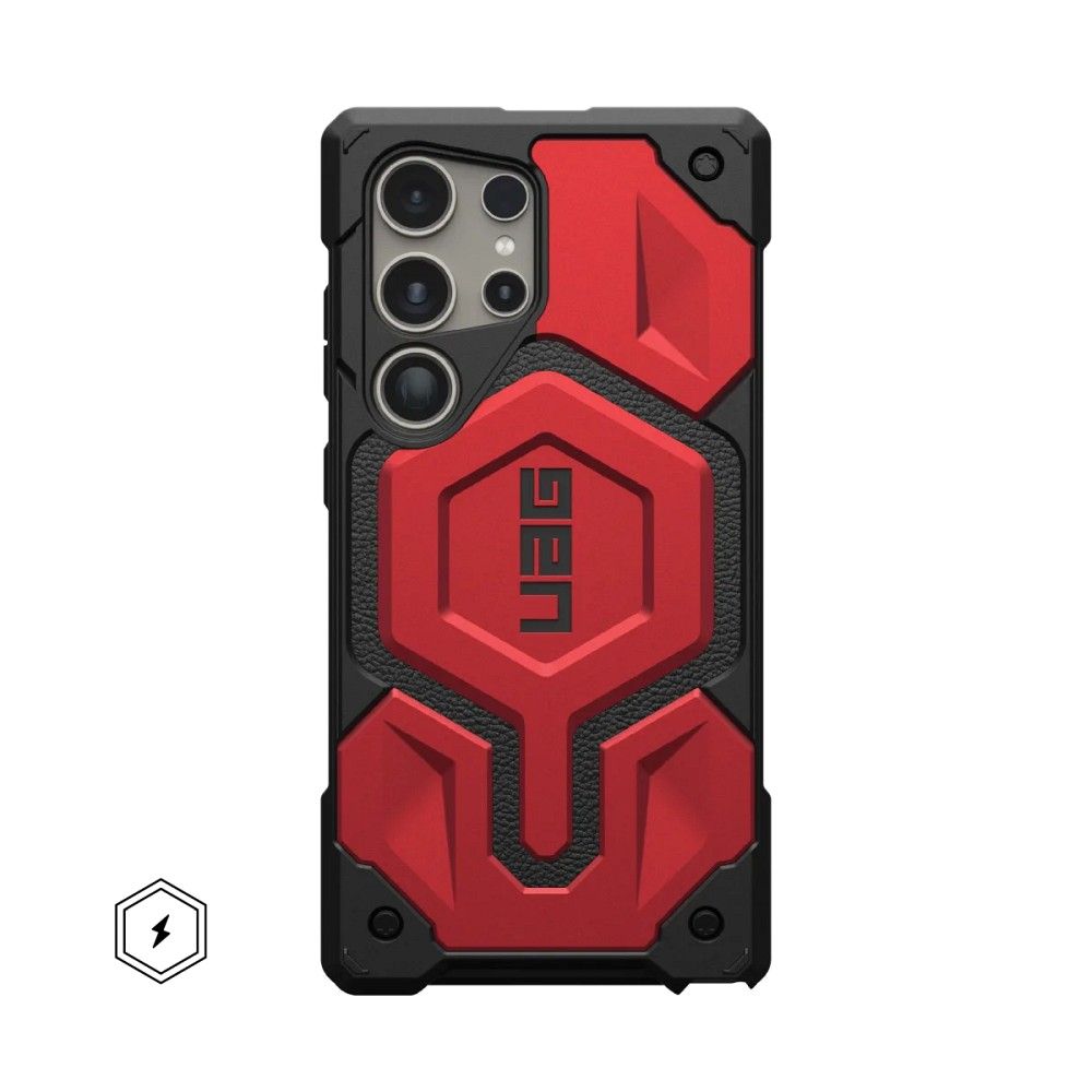 UAG Urban Armor Gear case MONARCH PRO with built-in magnet for SAMSUNG S24 Ultra 5G crimson
