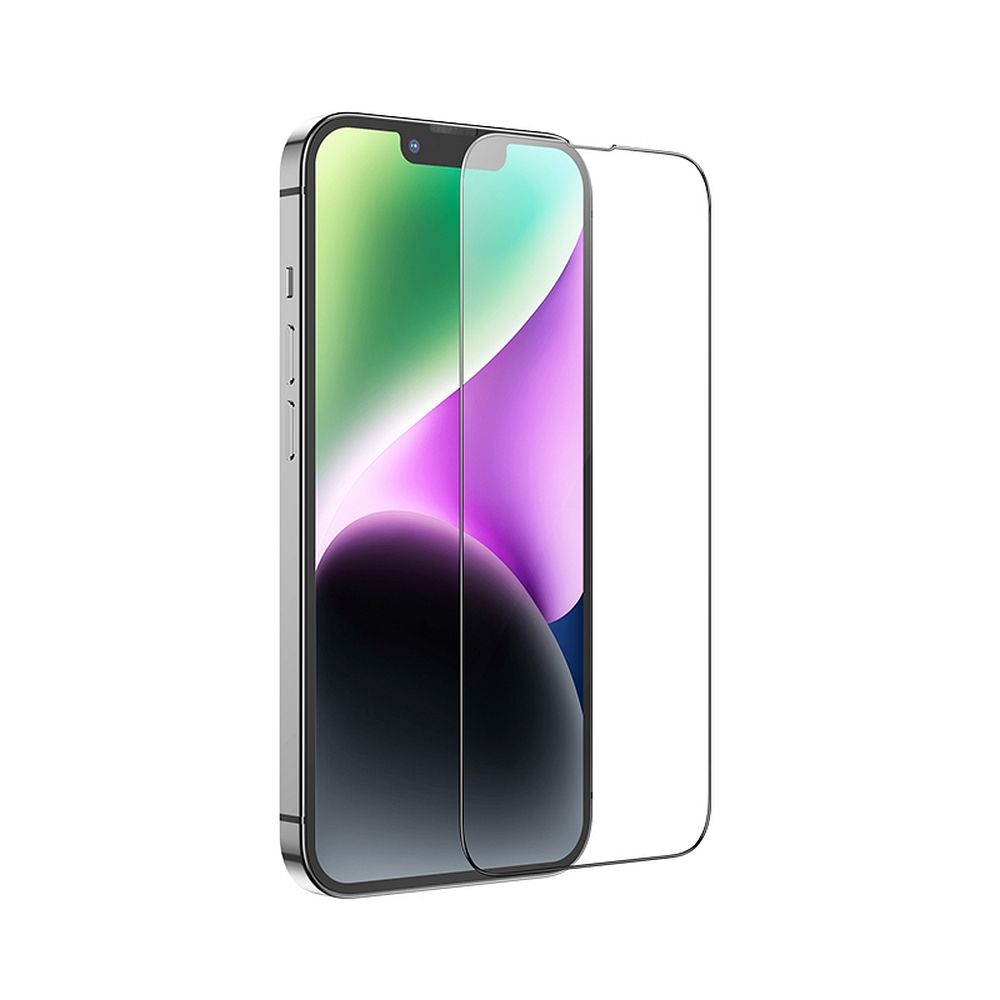 HOCO tempered glass HD 5D Guardian shield (SET 10in1) - for iPhone 13 / 13 Pro / 14 / 16e black (G14)