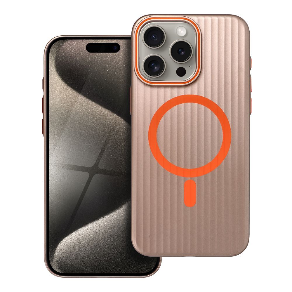 Case SIMPLY compatible with MagSafe for IPHONE 15 Pro Max titanium desert