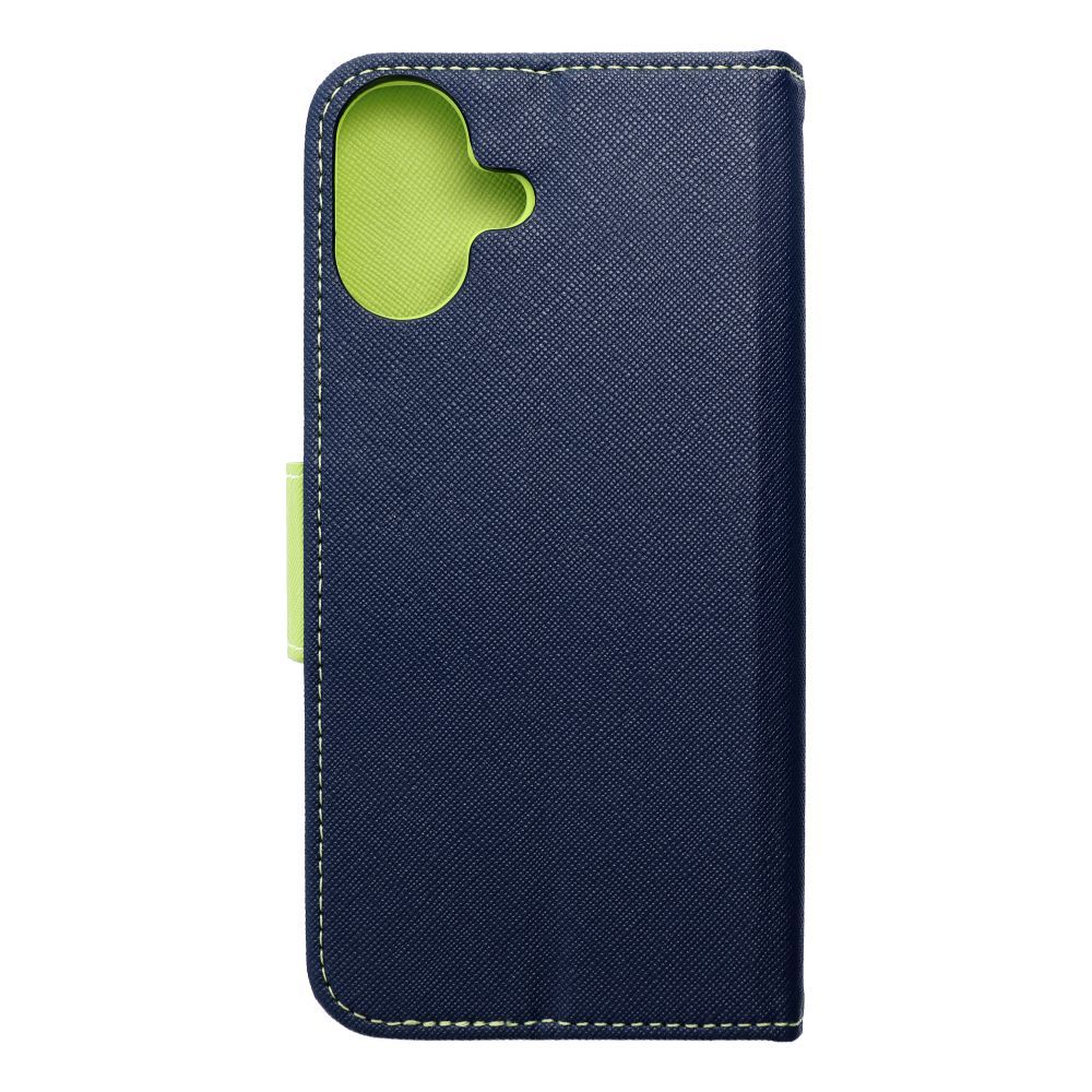 FANCY Book case for IPHONE 16 Plus navy / lime