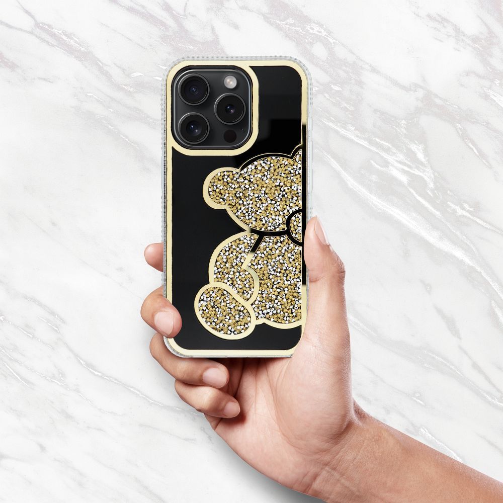 TEDDY BEAR Case for IPHONE 16 Pro gold