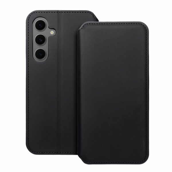 DUAL POCKET Book case for SAMSUNG S24 FE black
