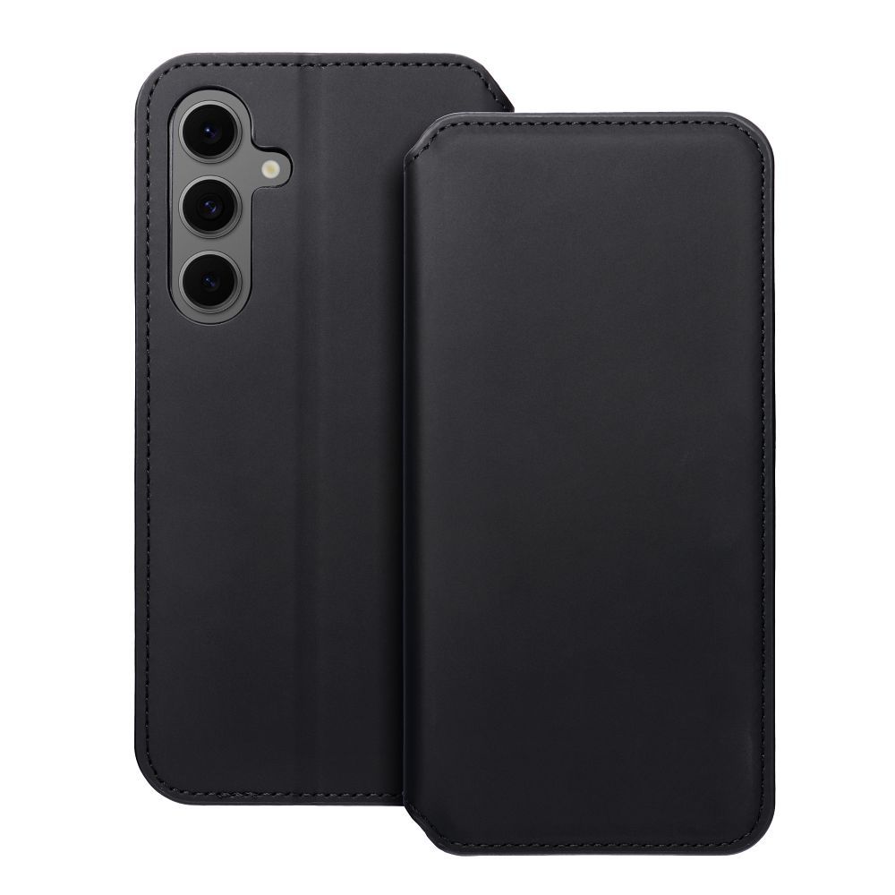 DUAL POCKET Book case for SAMSUNG S24 FE black