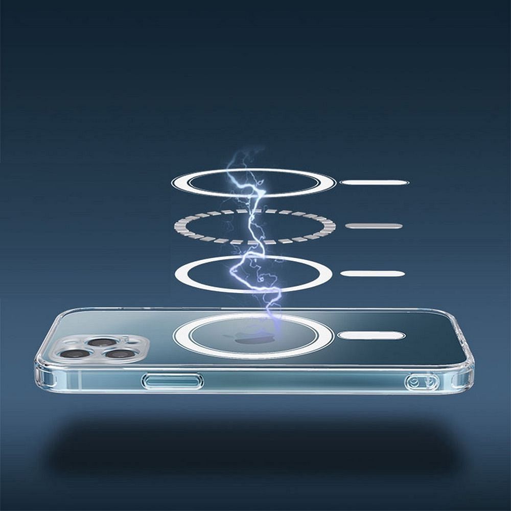 CLEAR MAG COVER case compatible with MagSafe for IPHONE 15 transparent