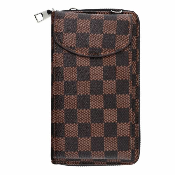 Stylish bag for mobile phone chocolate check