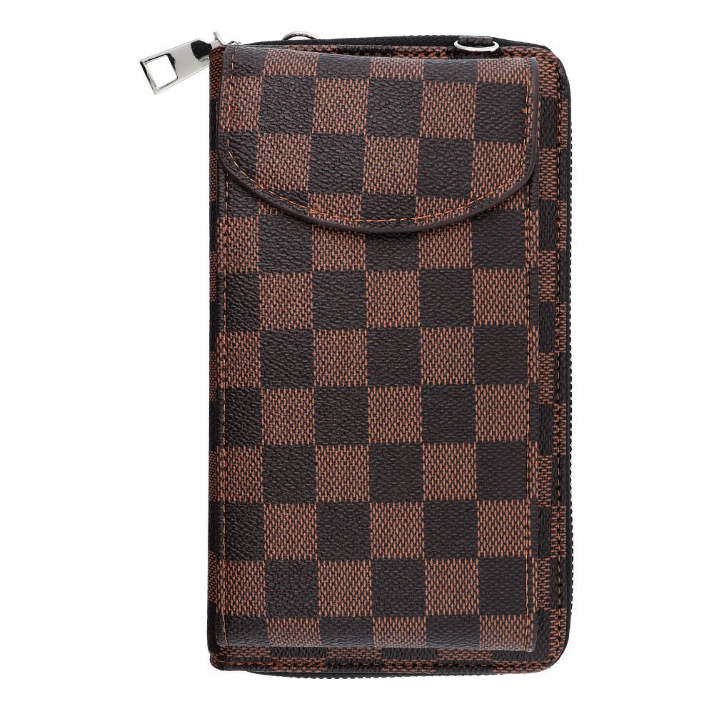 Stylish bag for mobile phone chocolate check