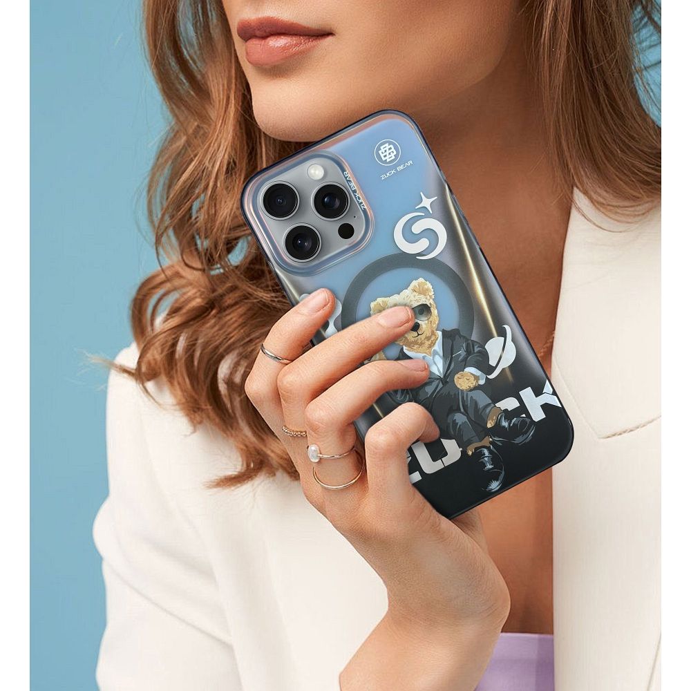 ZUCK BEAR case BERLIN BOSS MAG compatible with MagSafe for IPHONE 16 eins suave