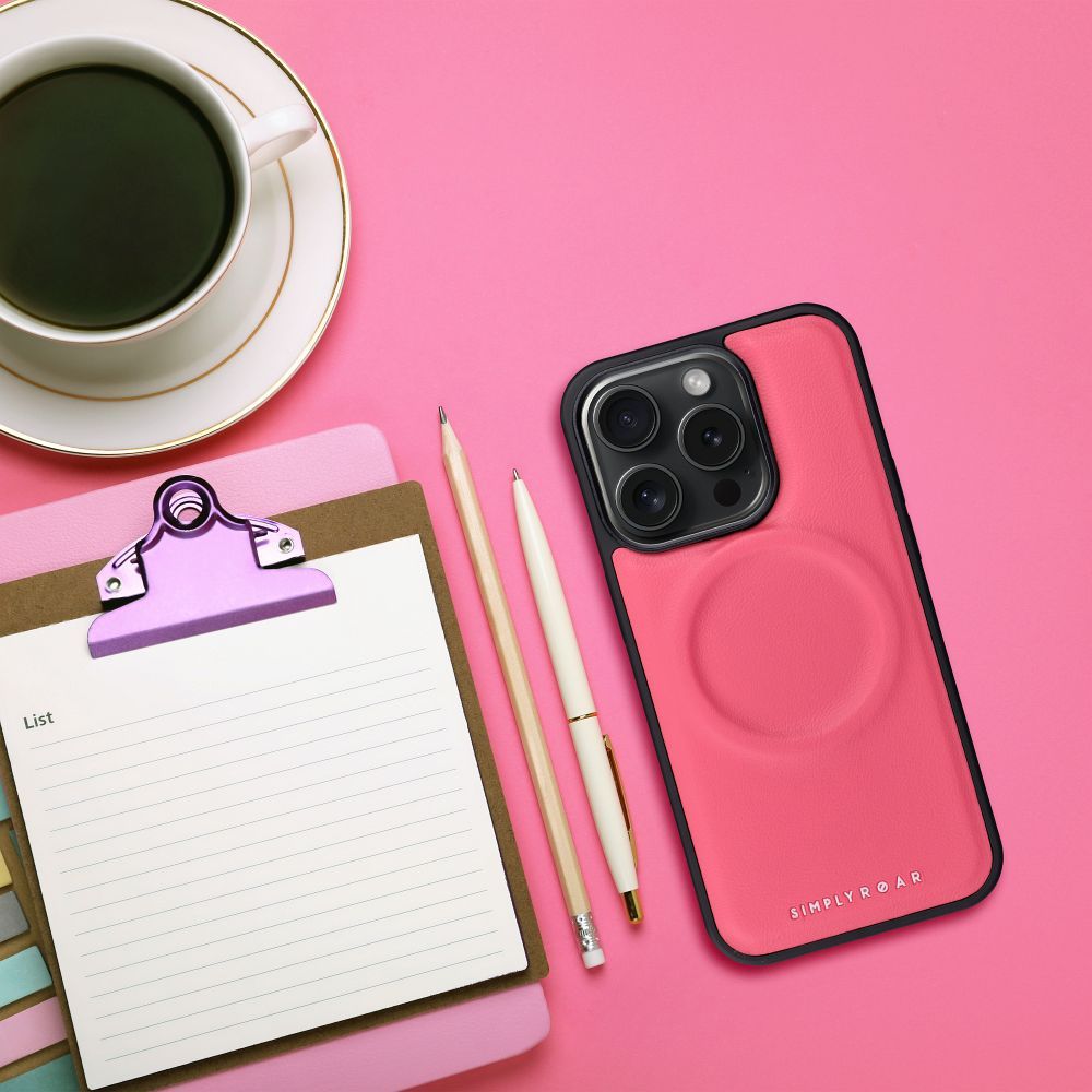 ROAR case MAG MORNING for IPHONE 15 Plus hot pink