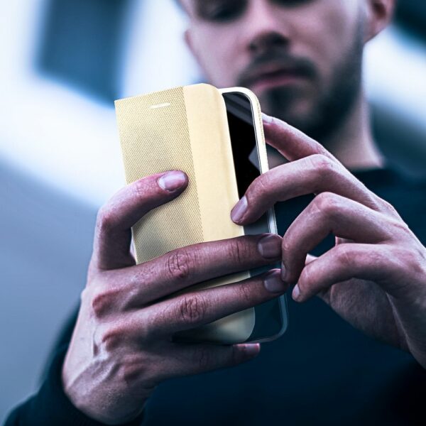 SENSITIVE Book case for SAMSUNG S25 Ultra gold