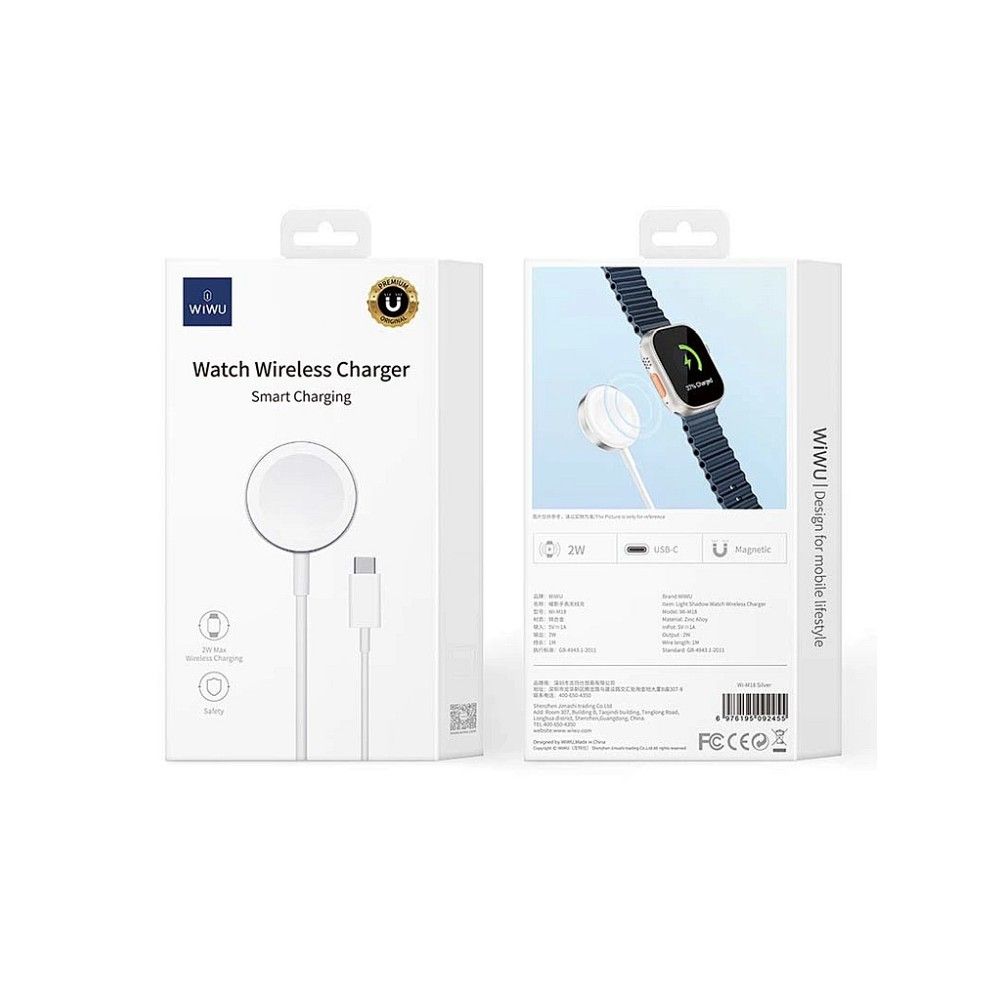 WiWU - Wireless Charger Mi-18 for Apple Watch (aluminum case)