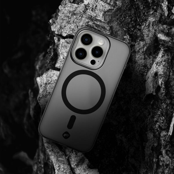 FORCELL F-PROTECT Levels with Dual Layer 4D technology, Military Drop-Test compatible with MagSafe for IPHONE 16 PLUS smoky black
