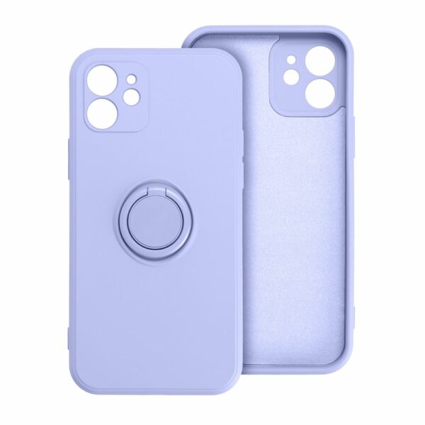 SILICONE RING case for IPHONE 15 violet