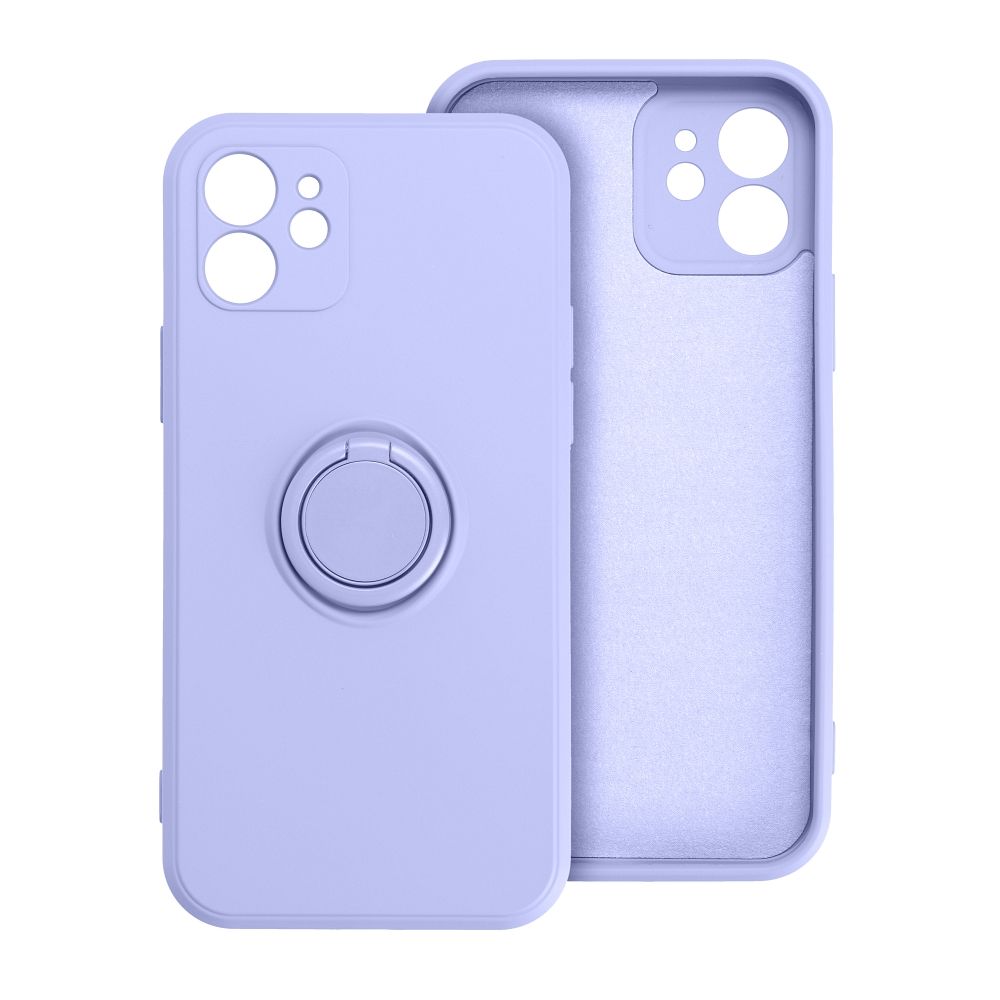 SILICONE RING case for IPHONE 15 violet