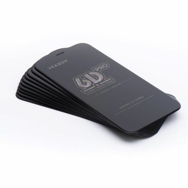 6D Pro Veason Glass (SET 10in1) - for Iphone XR / 11 black
