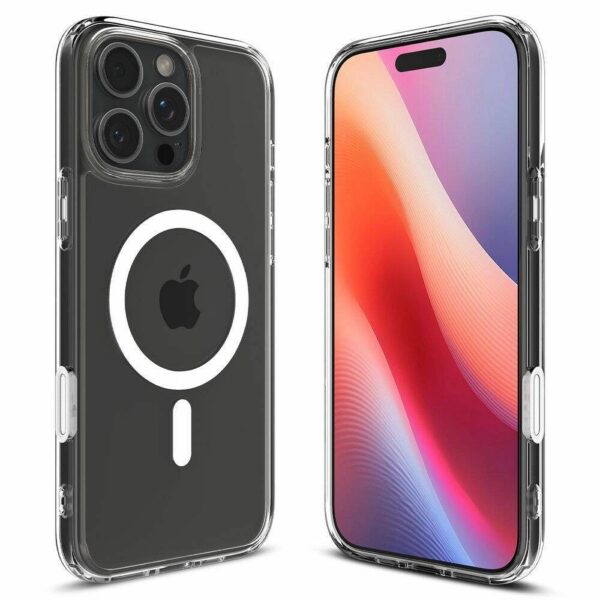 SPIGEN case ULTRA HYBRID "T" MAG compatible with MagSafe for IPHONE 16 Pro Max white