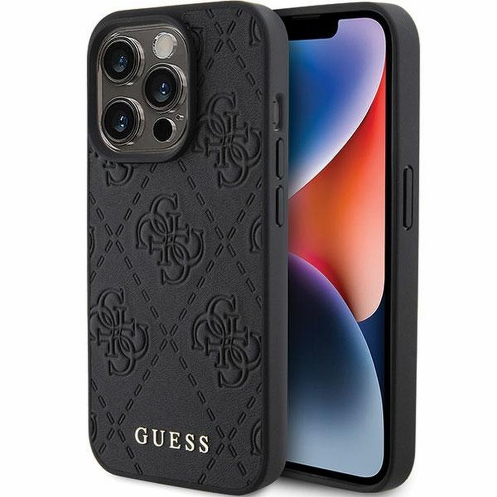 GUESS case for IPHONE 15 Pro GUHCP15LP4EPMK (Quilted 4G Classic) black