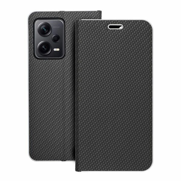 LUNA Book Carbon for XIAOMI Redmi Note 12 Pro Plus 5G black