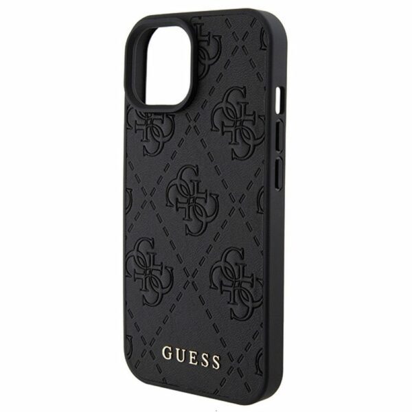 GUESS case for IPHONE 15 GUHCP15SP4EPMK (Quilted 4G Classic) black