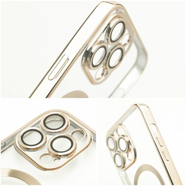 ELECTRO MAG COVER case compatible with MagSafe for SAMSUNG S24 Ultra gold