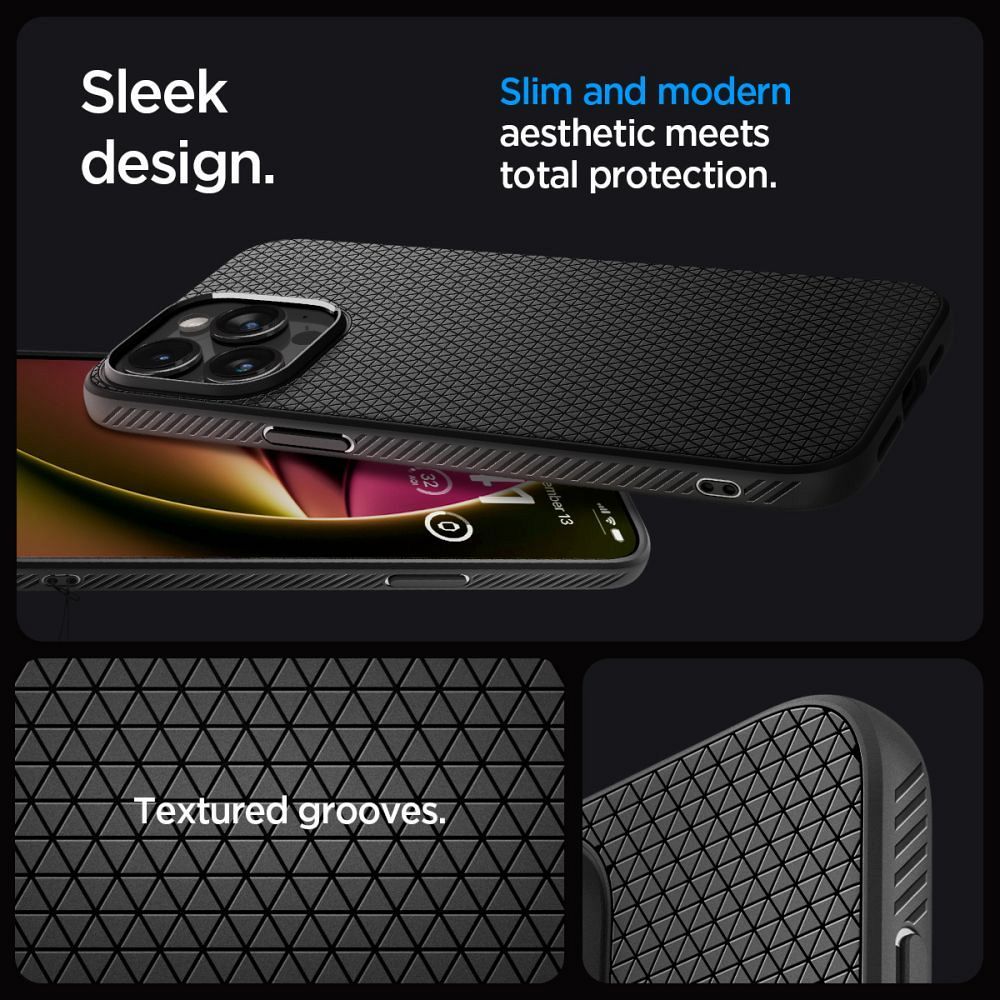 SPIGEN case LIQUID AIR for IPHONE 15 Pro Max matte black