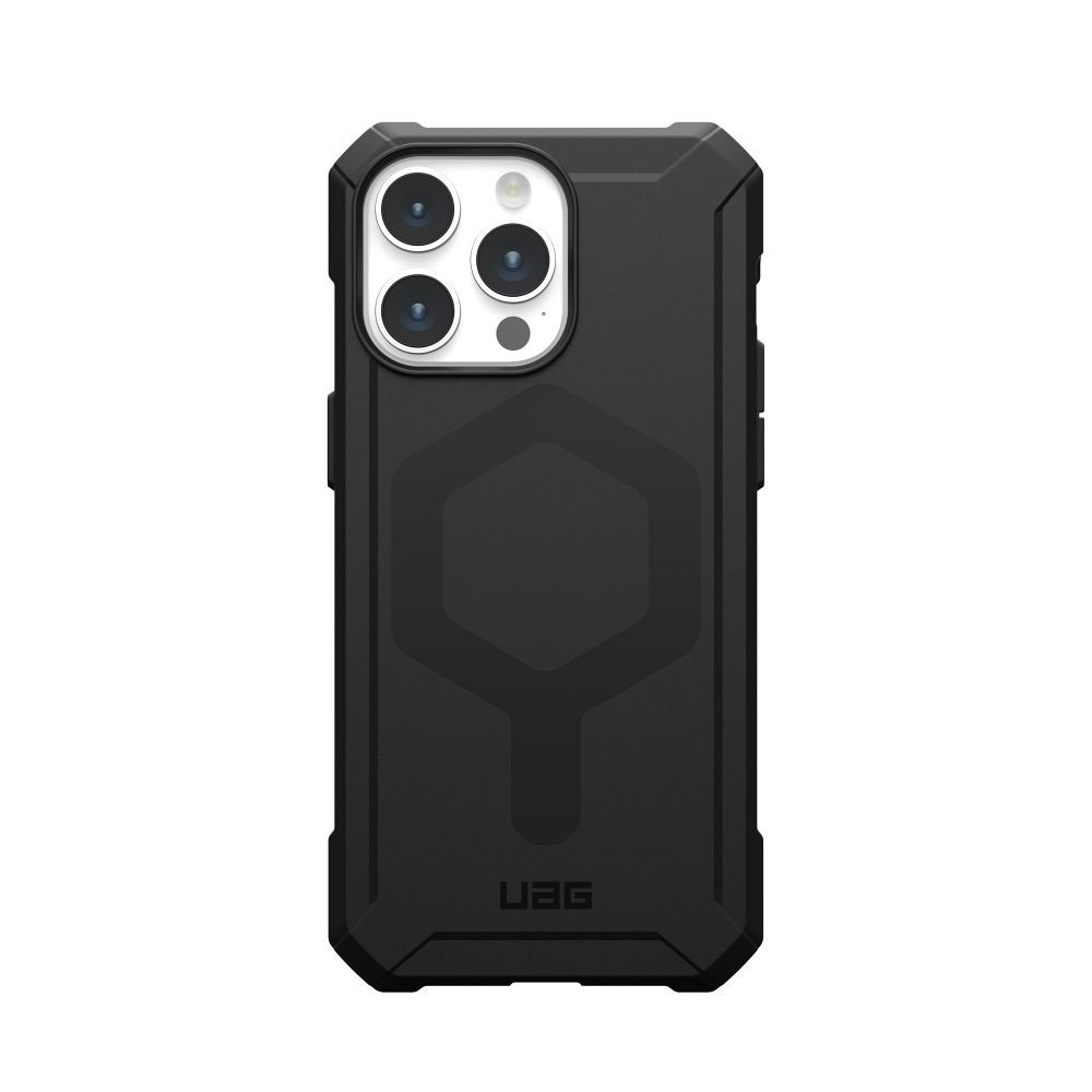 UAG Urban Armor Gear case ESSENTIAL compatible with MagSafe for IPHONE 15 Pro Max black