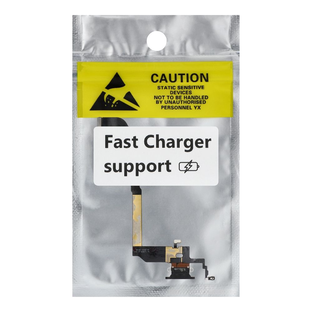 Charging flex USB for IPHONE X black (used)