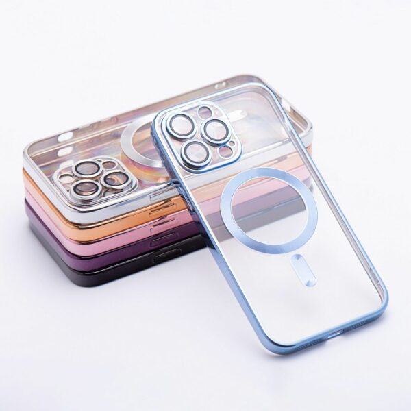ELECTRO MAG COVER case compatible with MagSafe for IPHONE 14 Pro blue