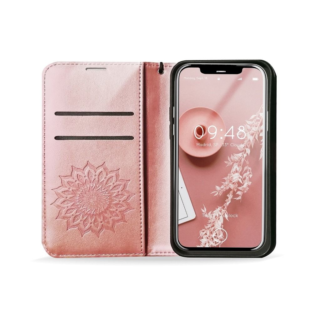 MEZZO Book case for SAMSUNG A52 5G / A52 LTE ( 4G ) / A52s 5G mandala rose gold