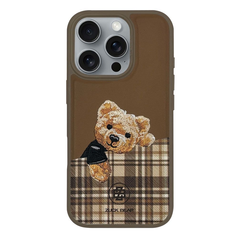 ZUCK BEAR case DARREN compatible with MagSafe 16 Pro champaign gold