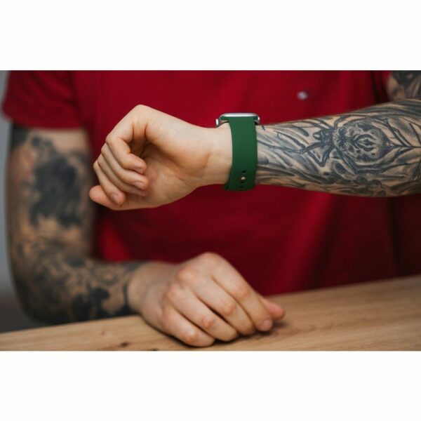 FORCELL F-DESIGN FA01 silicone strap for APPLE Watch 42 / 44 / 45 / 49 mm red