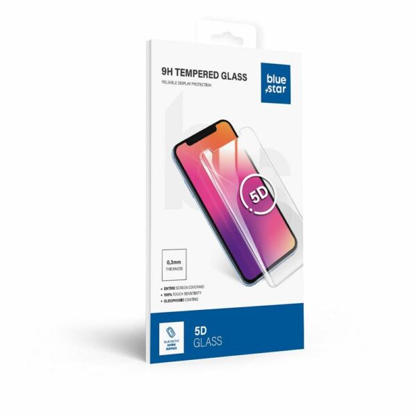 Tempered Glass Blue Star - HUA P30 (full glue/small size) - black Tempered Glass Blue Star