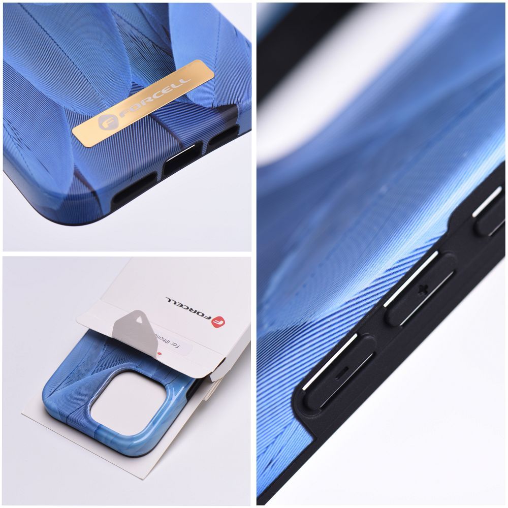 FORCELL F-PROTECT Mirage case compatible with MagSafe for IPHONE 15 Plus blue bird