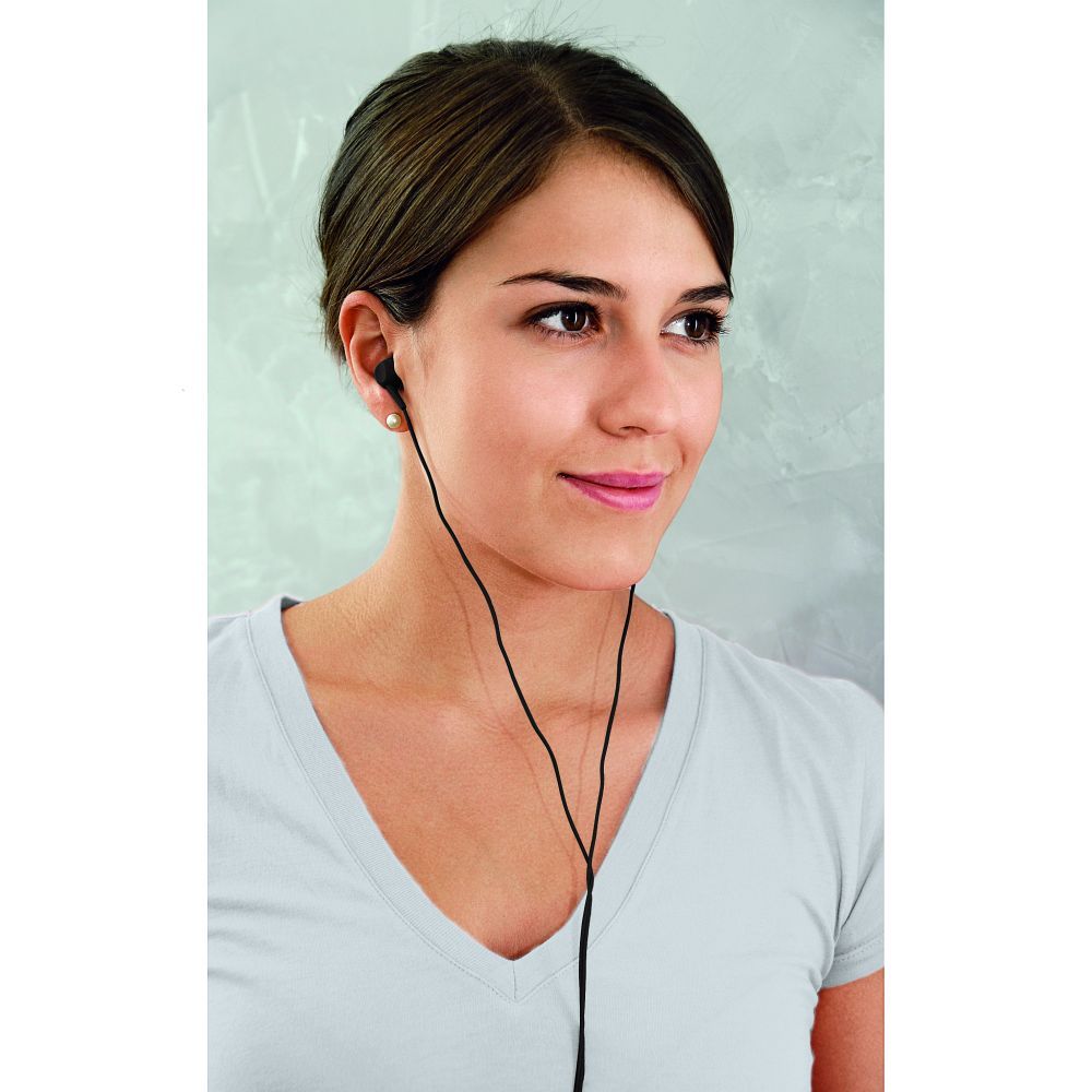 THOMSON wire earphones Jack 3,5 mm with microphone EAR3005BK black