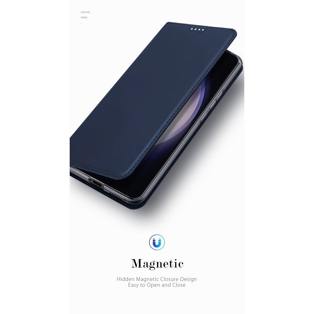 DUX DUCIS wallet case SKIN PRO for SAMSUNG S24 blue