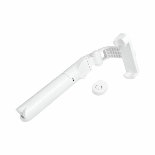 Selfie stick with wireless remote control tripod SSTR-12 white