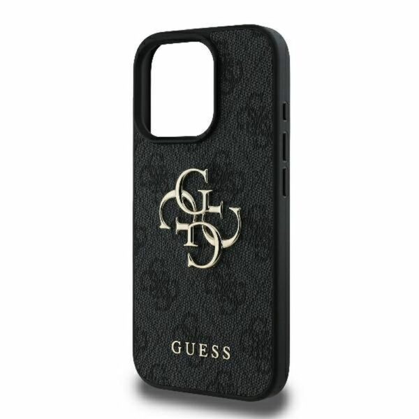 GUESS case for IPHONE 16 Pro Max GUHCP16X4GMGGR (4G PU Big Logo) black