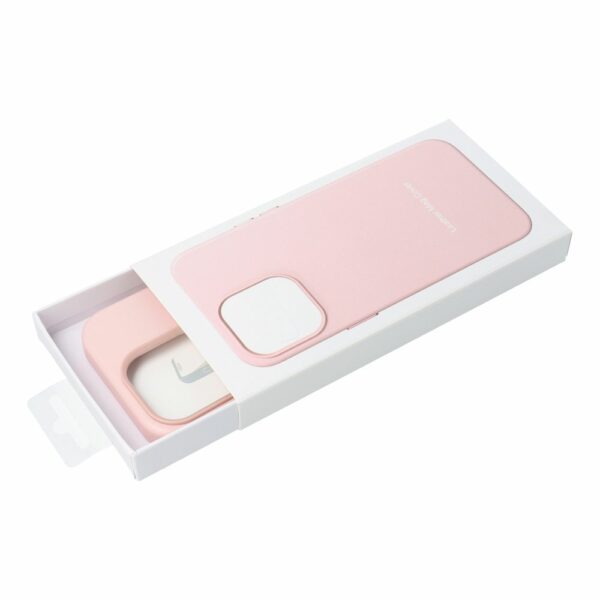 Case LEATHER MAG COVER compatible with MagSafe do IPHONE 16 Plus sand pink