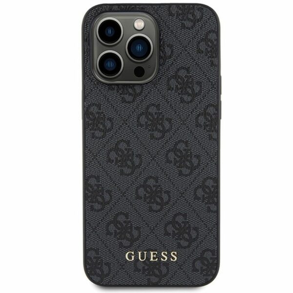 GUESS case for IPHONE 15 Pro Max GUHCP15XG4GFGR (4G Metal Logo) grey
