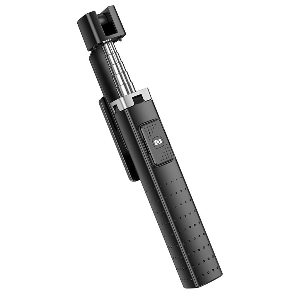 HOCO selfie stick with bluetooth remote control fourpod K18 black